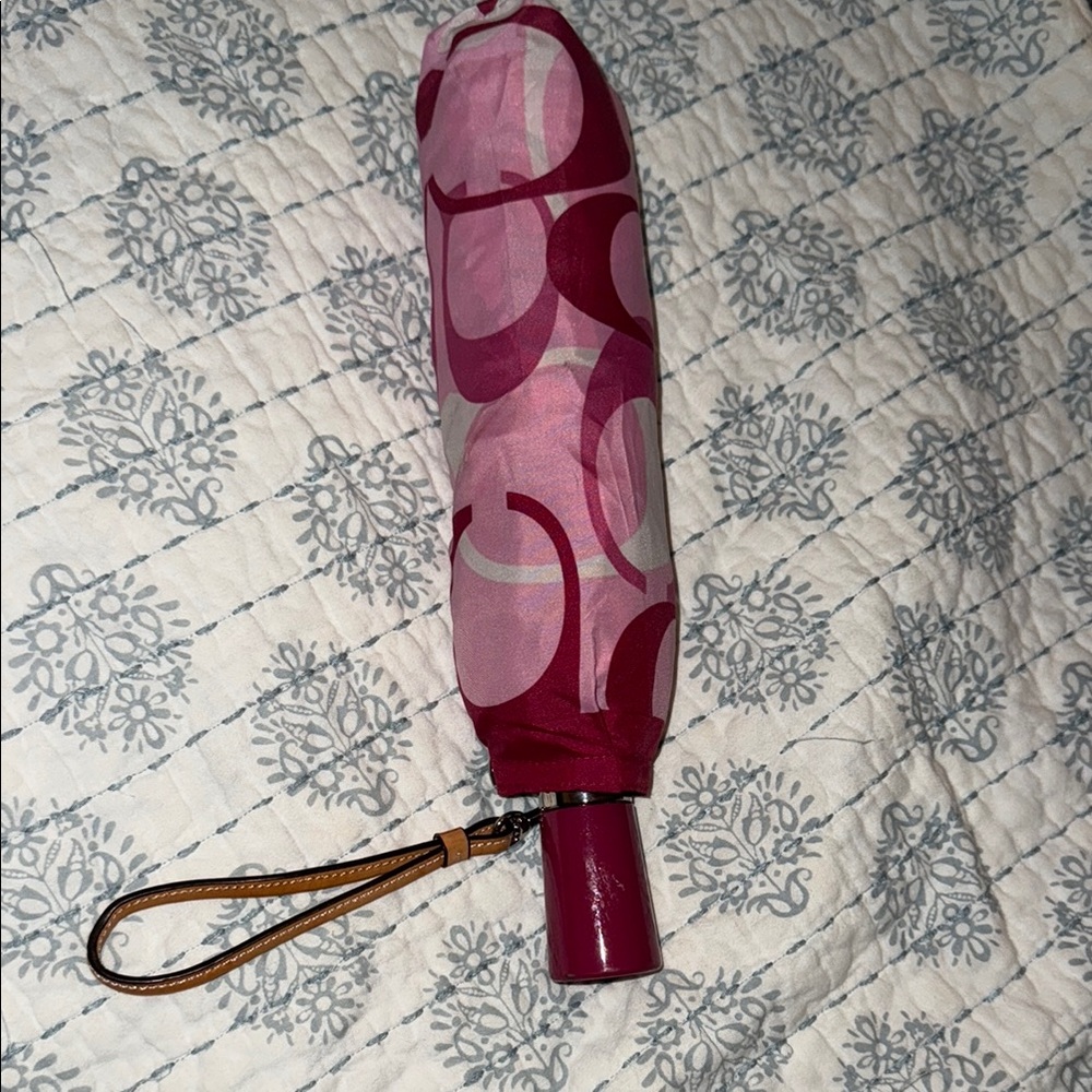 Pink coach Patterned Umbrella